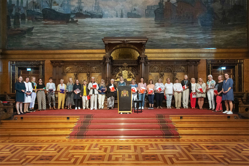 Senatsempfang f&uuml;r Hamburger wellcome-Engel